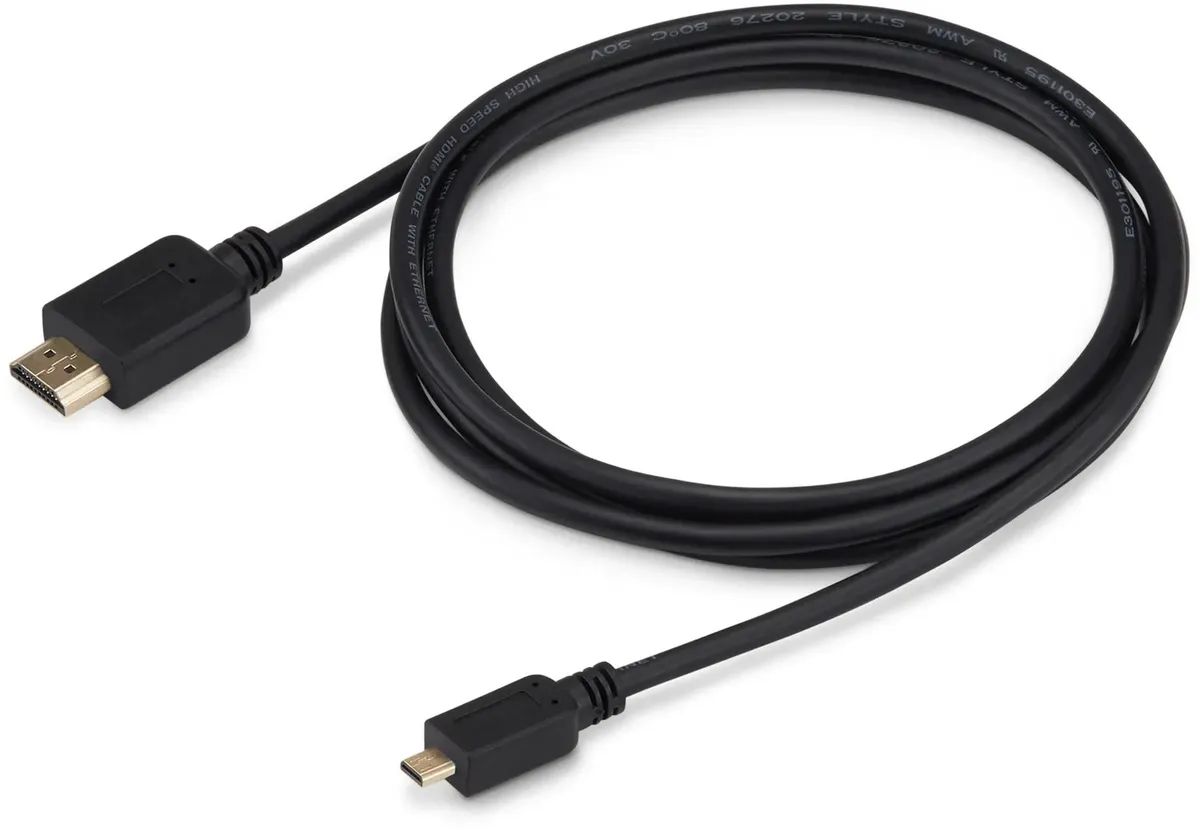 картинка Кабель Buro HDMI - micro HDMI ver 1.4 1.8м черный (MICROHDMI-HDMI-1.8) от магазина бытовой техники и электроники «Тантал»