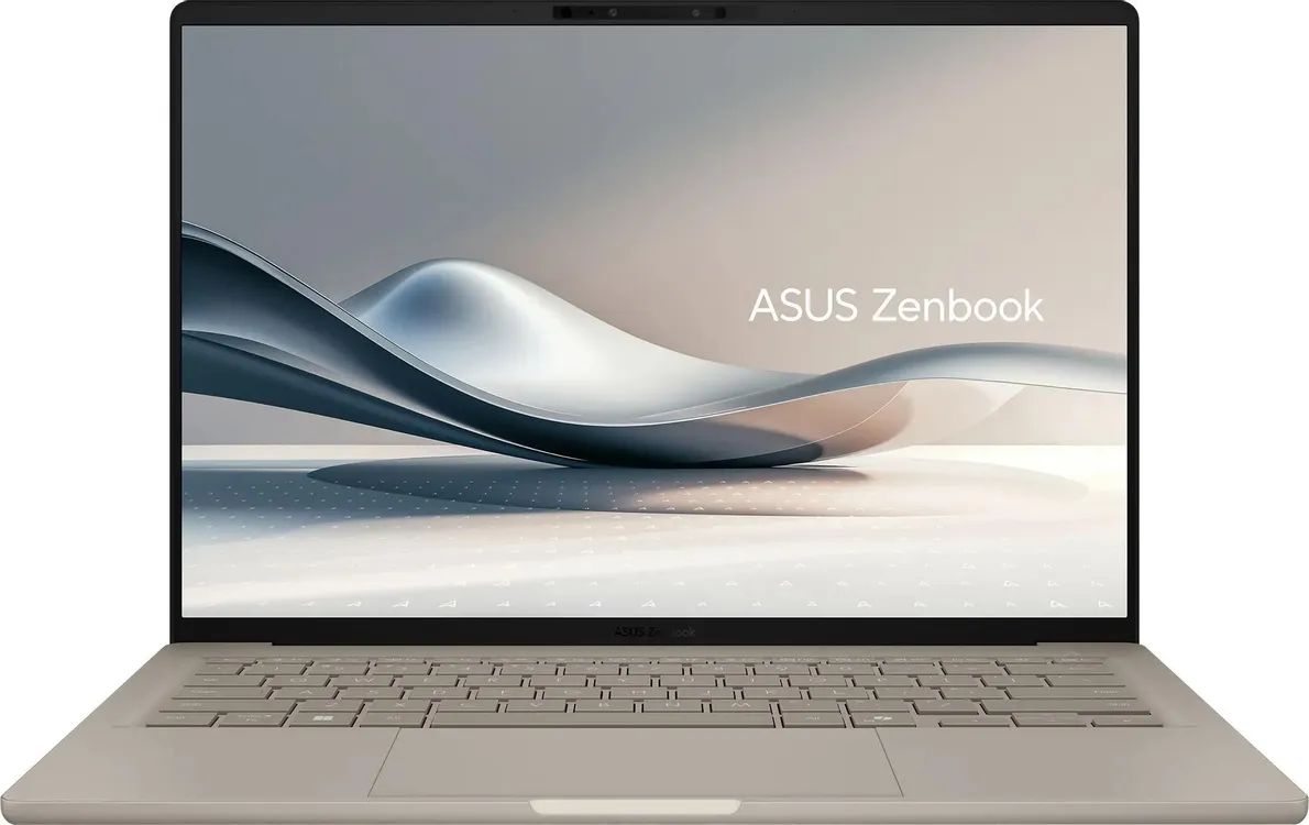 картинка Ноутбук 14" Asus Zenbook 14 UX3407NA-QD100W бежевый Snapdragon X2 Elite 32GB/1TB Qualcomm Adreno W11Home (90NB1711-M007R0) от магазина бытовой техники и электроники «Тантал»