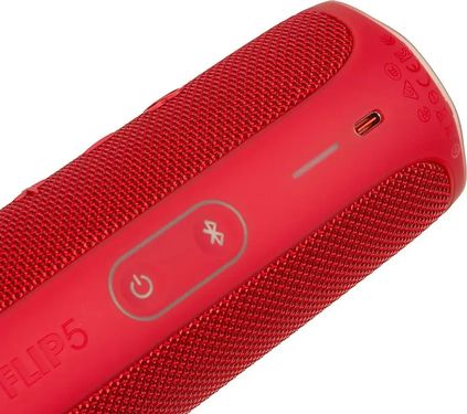 картинка Портативная колонка JBL Flip 5 20Вт 1.0 BT 4800мАч красный (JBLFLIP5RED) от магазина бытовой техники и электроники «Тантал»