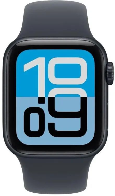 картинка Смарт-часы Apple Watch SE 3 2025 A3325 44мм M/L темная ночь (MEHQ4HN/A) от магазина бытовой техники и электроники «Тантал»