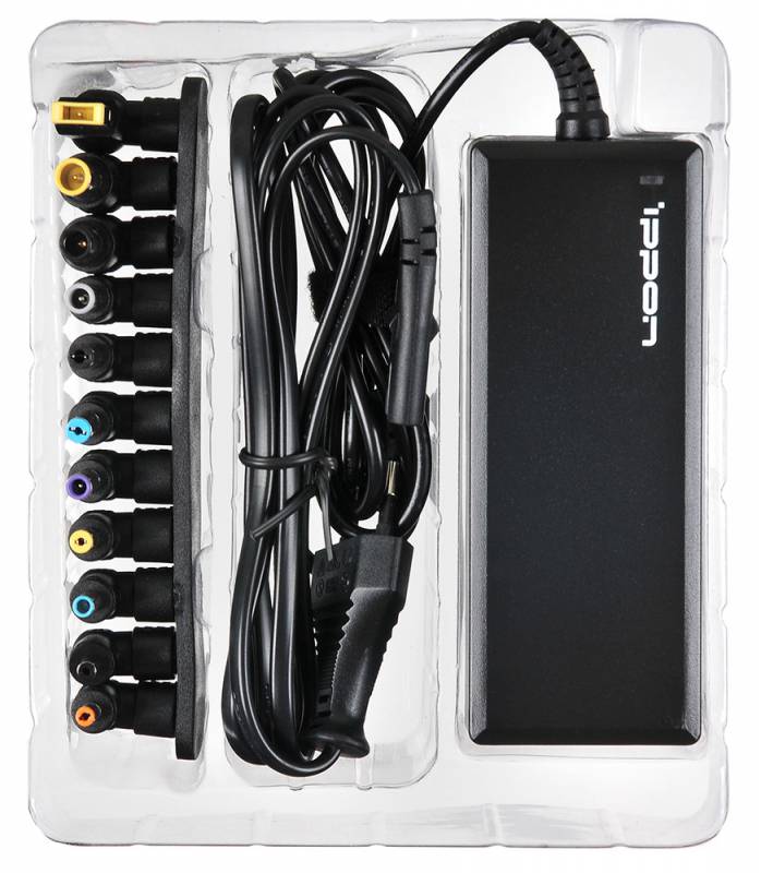 картинка Блок питания Ippon E90 автоматический 90W 18.5V-20V 11-connectors 4.5A от бытовой электросети LED индикатор от магазина бытовой техники и электроники «Тантал»