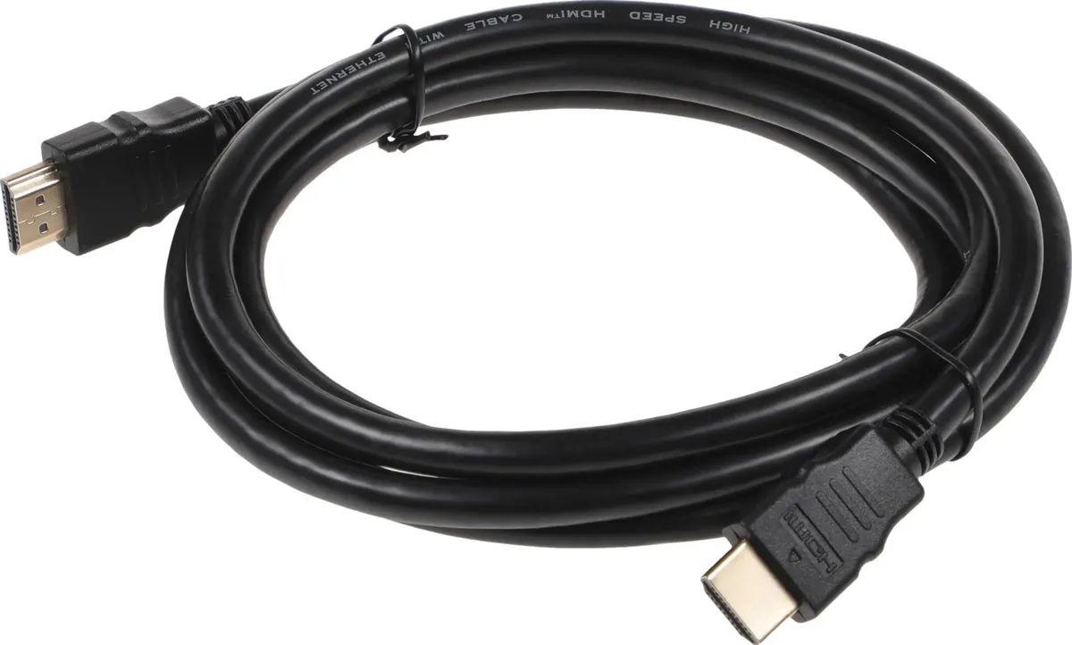 картинка Кабель HDMI - HDMI 1.8м черный от магазина бытовой техники и электроники «Тантал»