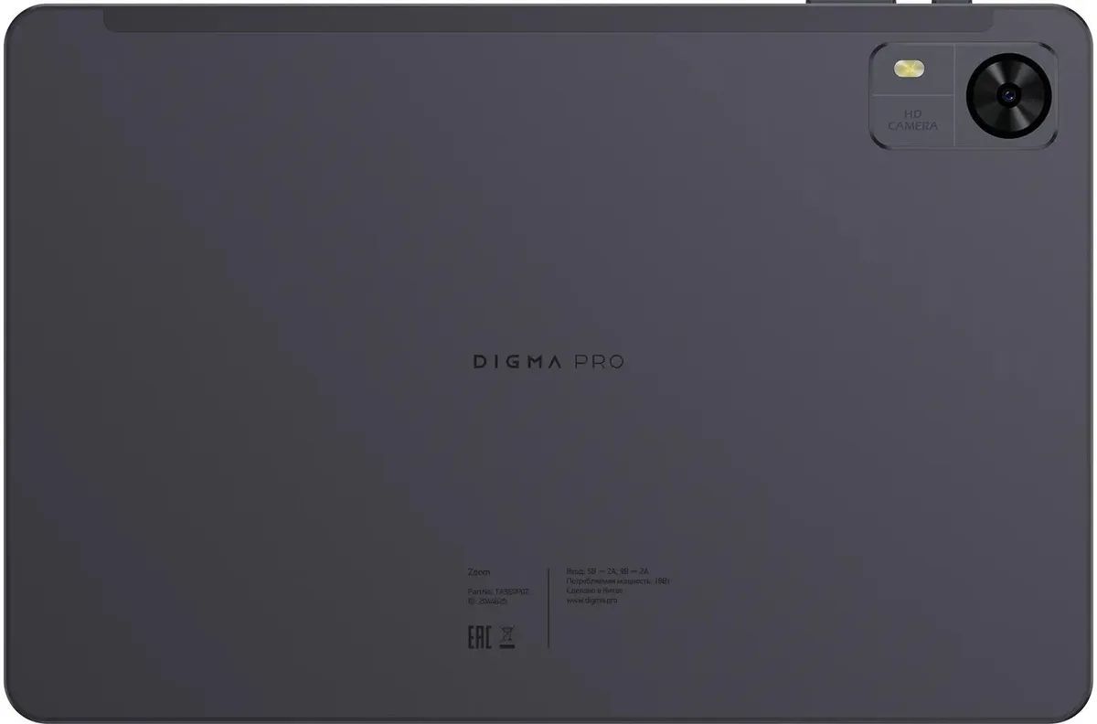 картинка Планшет 10.1" Digma Pro Zoom T606 темно-серый 10.1" 1920x1200 IPS 8/256GB 2Sim Android 14 4G (TA3E0P02) от магазина бытовой техники и электроники «Тантал»