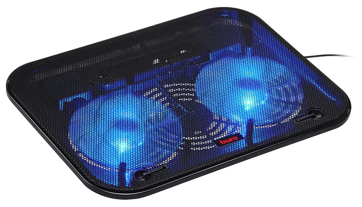 картинка Подставка для ноутбука Buro BU-LCP140-B214H 14" с вентилятором металлическая сетка/пластик от магазина бытовой техники и электроники «Тантал»