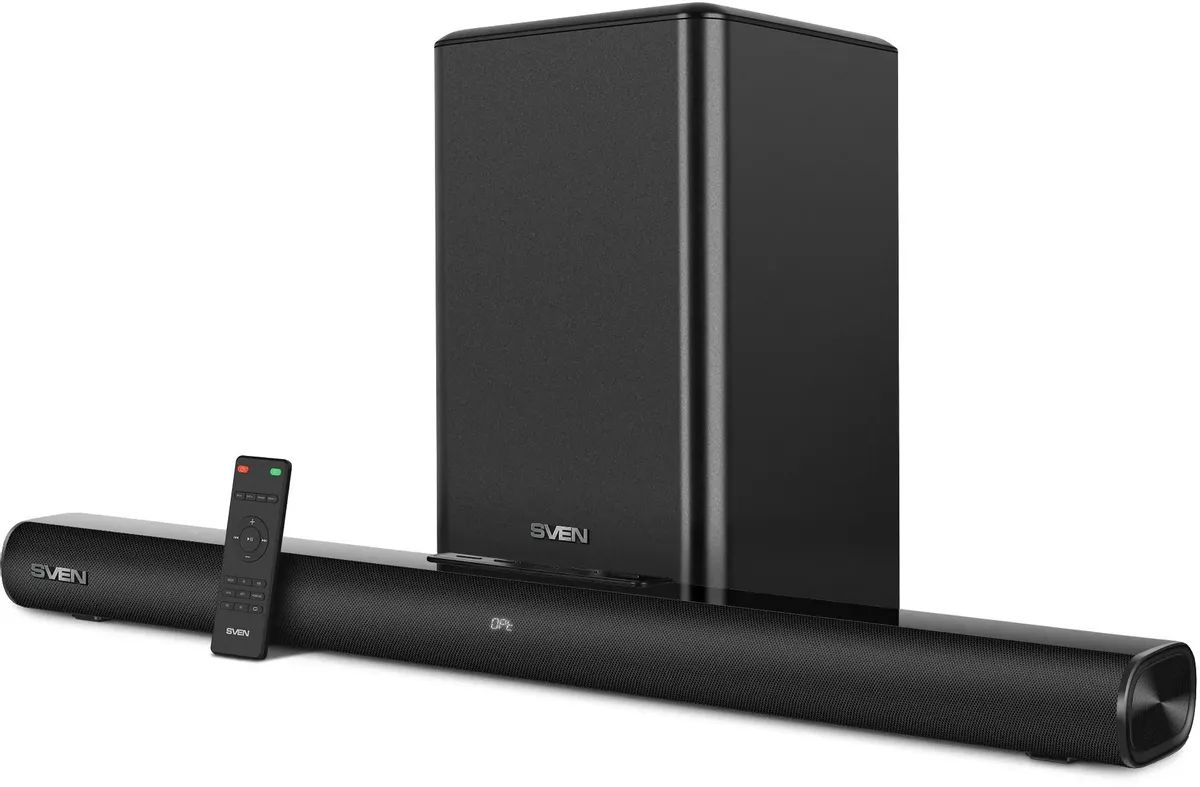 картинка Саундбар 2.1 Sven SB-2200D 300Вт черный (SV-020811) от магазина бытовой техники и электроники «Тантал»