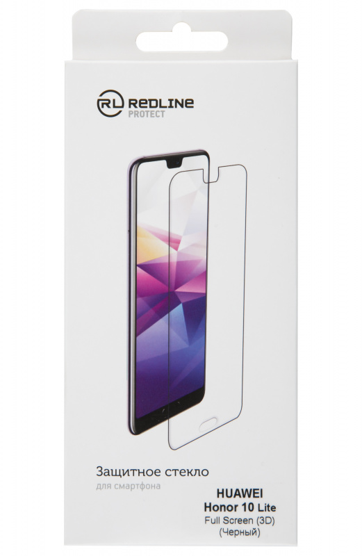 картинка Защитное стекло для экрана Redline черный для Huawei Honor 10 Lite/11i 3D 1шт. (УТ000017125) от магазина бытовой техники и электроники «Тантал»