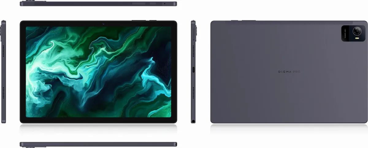 картинка Планшет 10.5" Digma Pro Wave серый In-Cell 1920x1200 8Gb/256Gb 2Sim Android 15 4G (TA3E5P01) от магазина бытовой техники и электроники «Тантал»