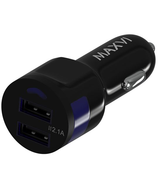 картинка Автомобильное З/У Maxvi CCM-212 Plus M 2.1A 2xUSB microUSB черный от магазина бытовой техники и электроники «Тантал»