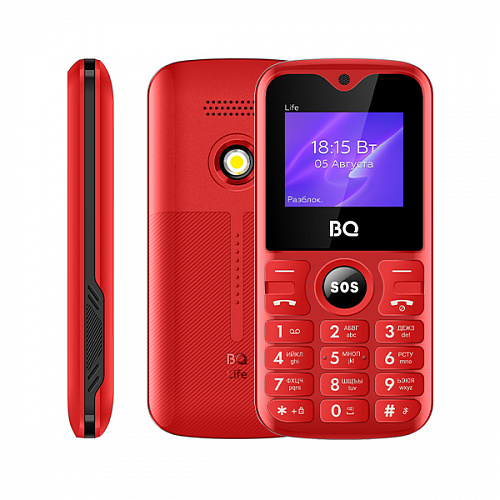 картинка Мобильный телефон BQ 1853 Life Red+Black от магазина бытовой техники и электроники «Тантал»