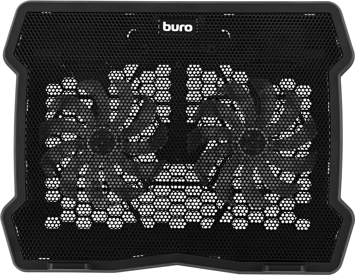 картинка Подставка для ноутбука Buro BU-LCP150-B213 15"335x265x22мм 74.35дБ 1xUSB 2x 140ммFAN 480г металлическая сетка/пластик черный от магазина бытовой техники и электроники «Тантал»