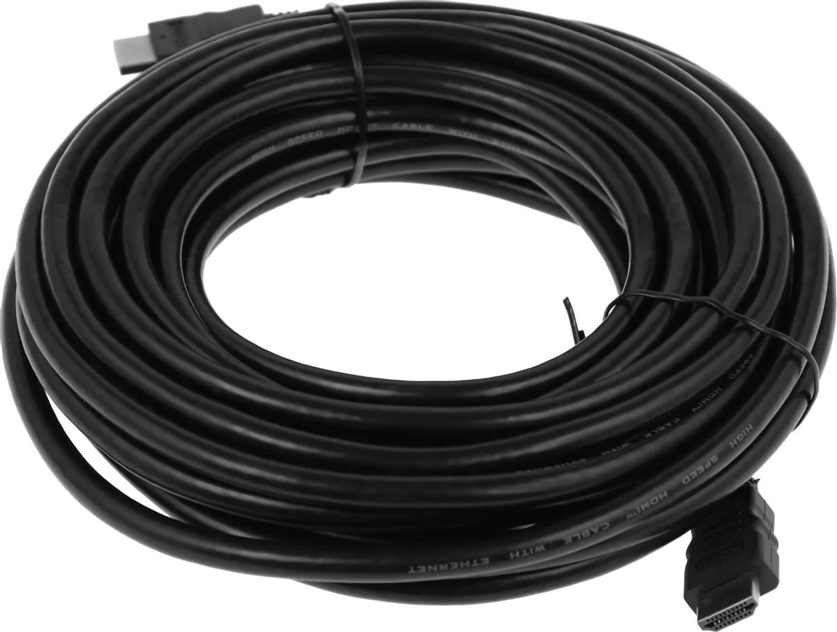 картинка Кабель HDMI - HDMI 10м черный от магазина бытовой техники и электроники «Тантал»
