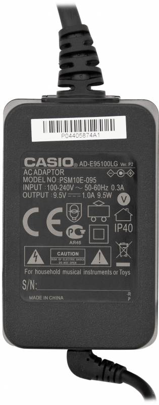 картинка Сетевой адаптер Casio AD-E95100LG (для синтезаторов и цифровых фортепиано) от магазина бытовой техники и электроники «Тантал»