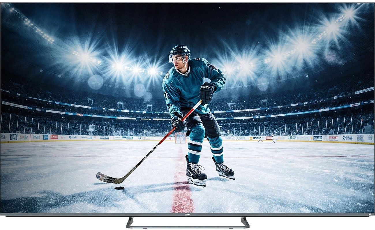 картинка Телевизор LED 85" Haier 85 MiniLED M4 серый 4K UHD SmartTV от магазина бытовой техники и электроники «Тантал»