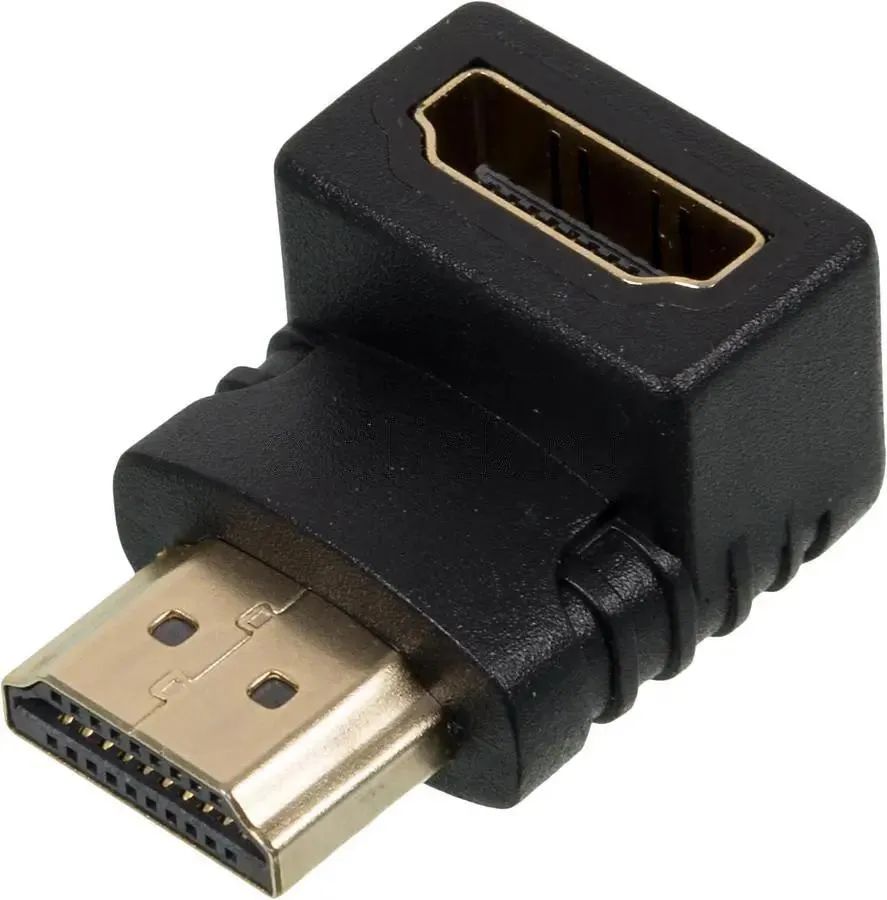 картинка Переходник HDMI - HDMI(f) черный от магазина бытовой техники и электроники «Тантал»