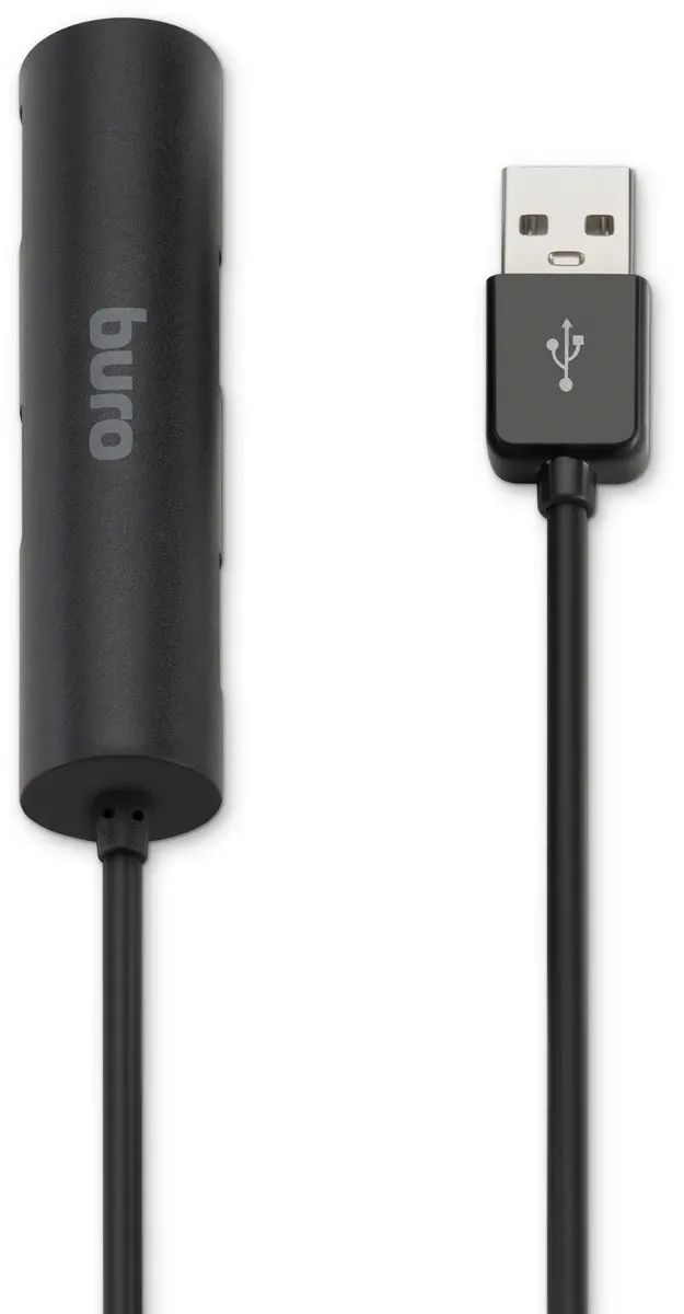 картинка Разветвитель USB 2.0 Buro BU-HUB4-0.5R-U2.0 4порт. черный от магазина бытовой техники и электроники «Тантал»