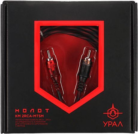 картинка Кабель Ural КМ 2RCA МТ5М 5м межблочный 2RCA-2RCA омедненный алюминий (упак.:1шт) от магазина бытовой техники и электроники «Тантал»