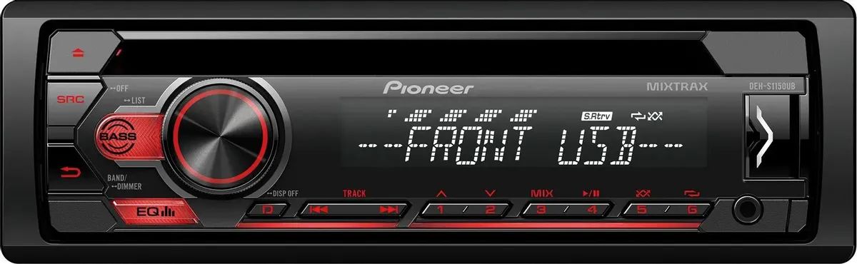 картинка Автомагнитола Pioneer DEH-S1150UB 1DIN 4x50Вт от магазина бытовой техники и электроники «Тантал»