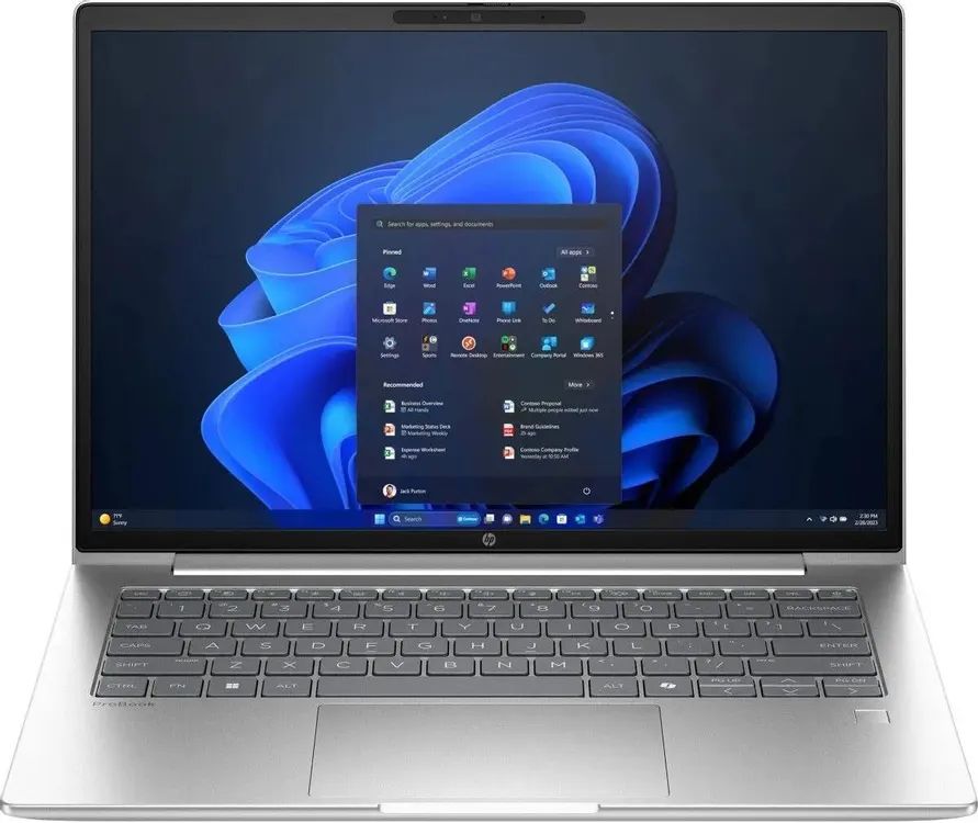 картинка Ноутбук 14" HP ProBook 4 G1a серебристый R7-250 16GB/512GB Radeon780M W11Pro (BM2B2UT) от магазина бытовой техники и электроники «Тантал»