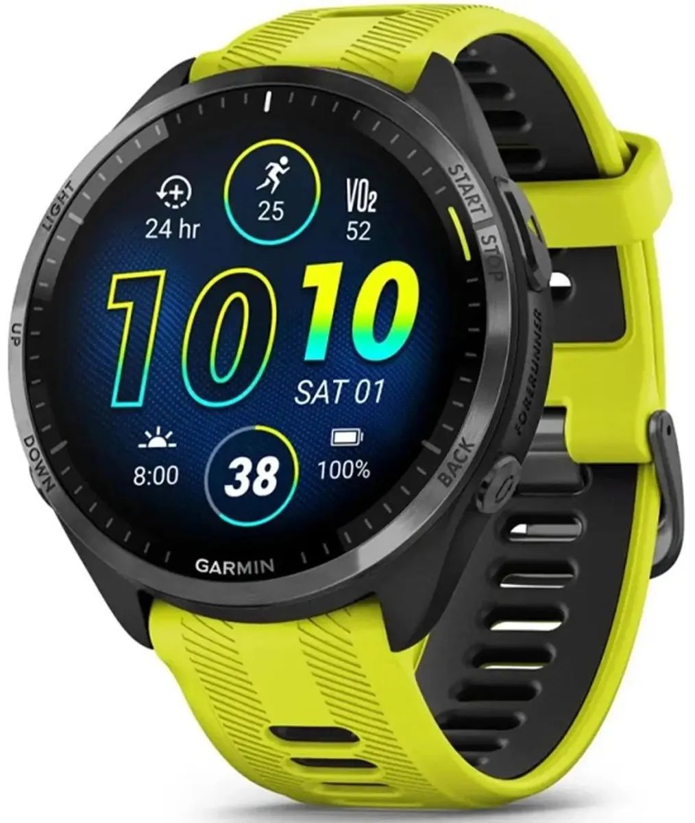 картинка Смарт-часы Garmin Forerunner 965 1.4" 135-205мм черный/черный/желтый (010-02809-12) от магазина бытовой техники и электроники «Тантал»
