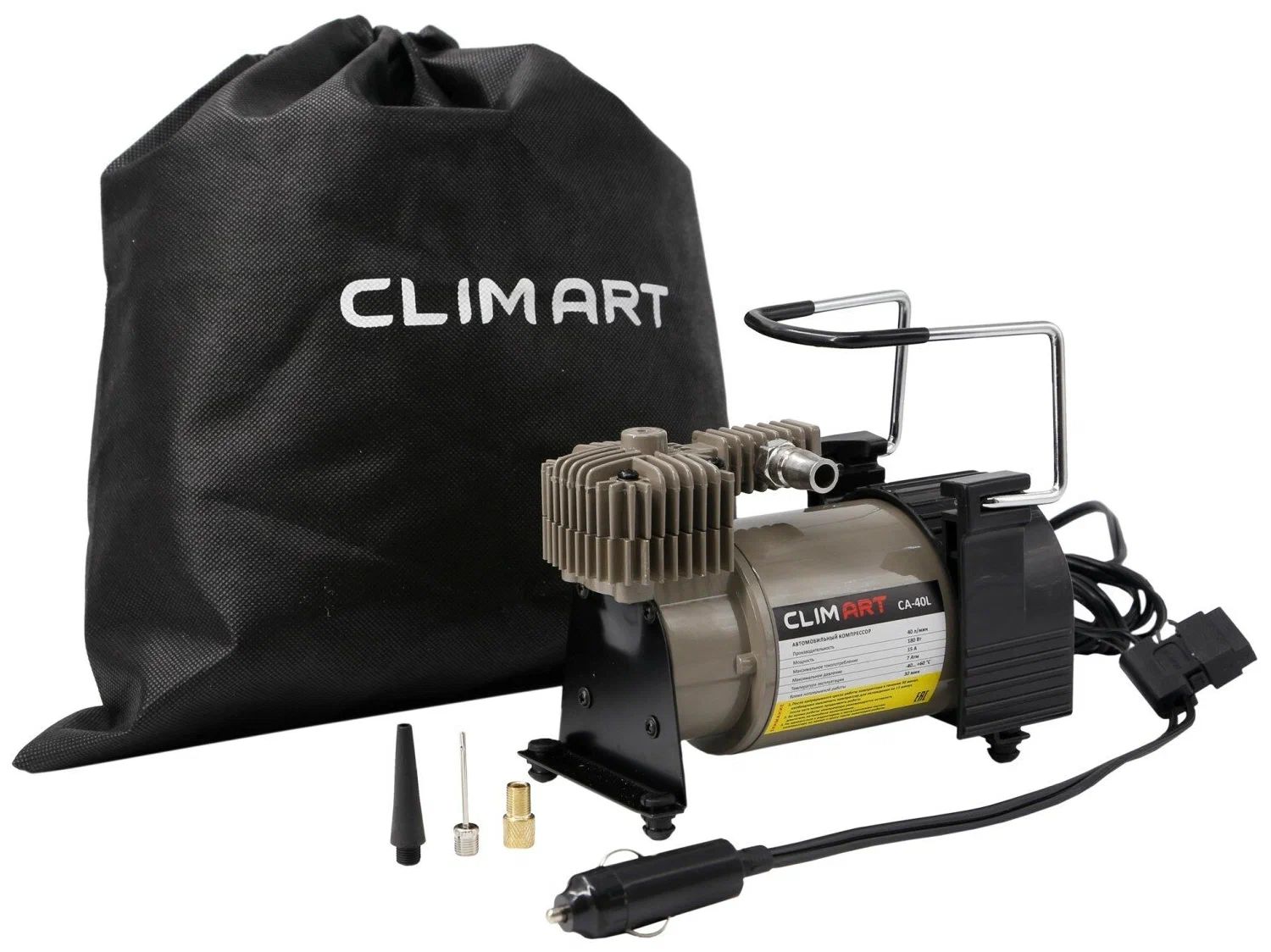 картинка Автомобильный компрессор Clim Art CA-40L 40л/мин 5м (CLA00002) от магазина бытовой техники и электроники «Тантал»