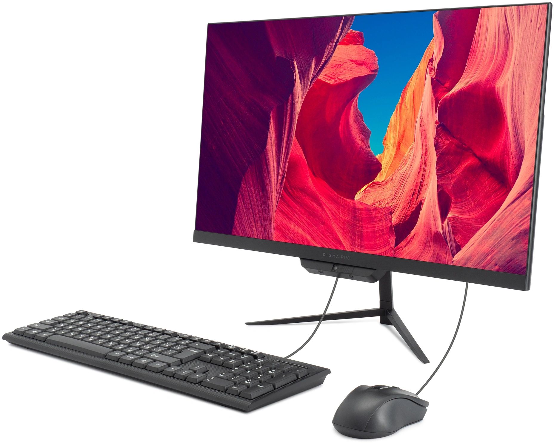 картинка Моноблок 23.8" Digma Pro Base черный FHD i3-12100 8GB/512GB UHDG730 Win11Pro + клав./мышь (DM23P3-8DXW02) от магазина бытовой техники и электроники «Тантал»