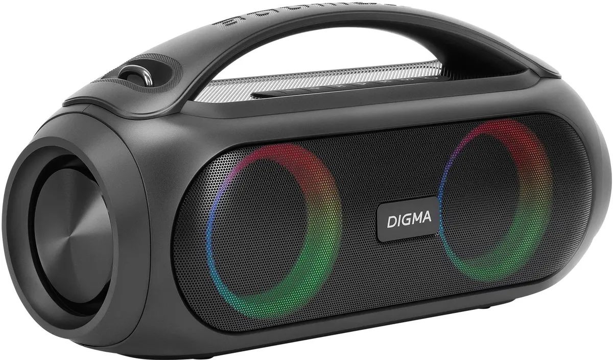 картинка Портативная акустика Digma D-PS1530 2.1 50Вт 3000мАч черный от магазина бытовой техники и электроники «Тантал»