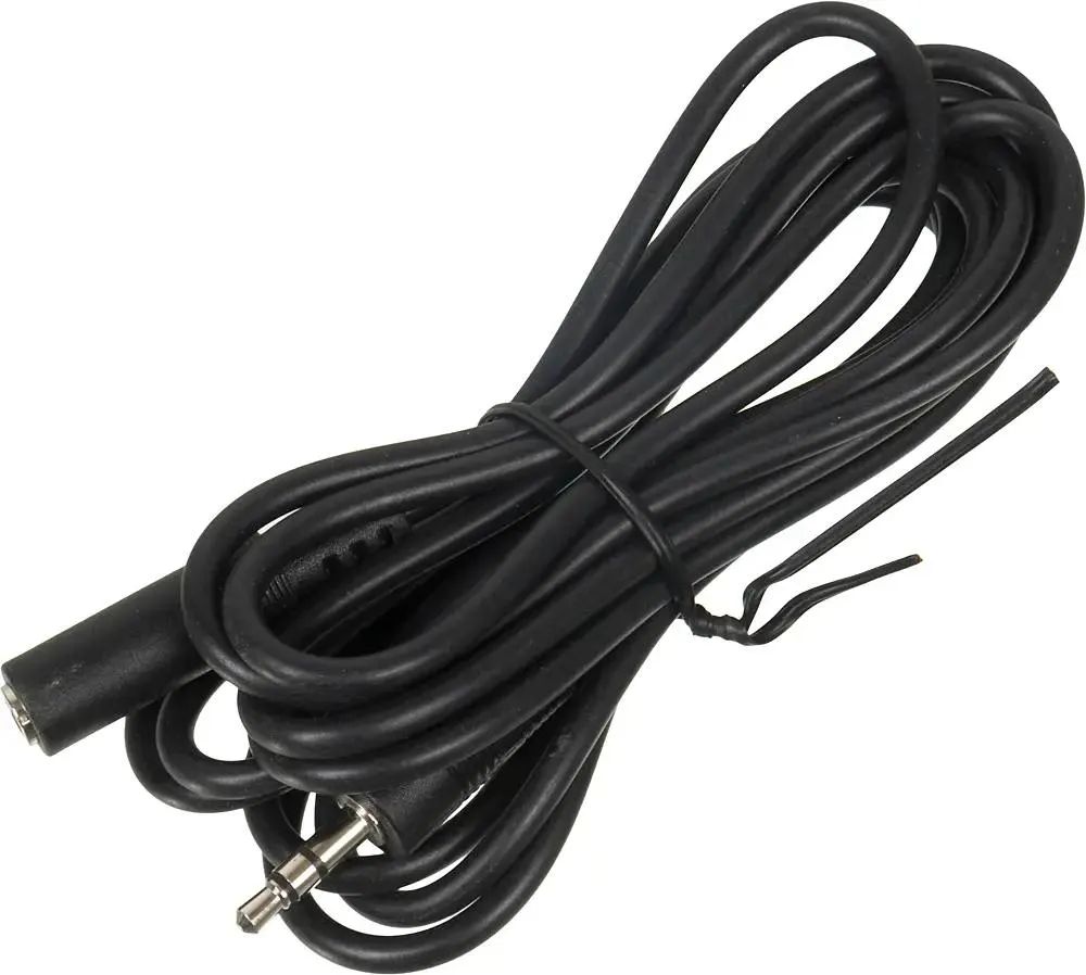 картинка Кабель-удлинитель Buro Jack 3.5 - Jack 3.5(f) 2м черный (BAAC003-2) от магазина бытовой техники и электроники «Тантал»