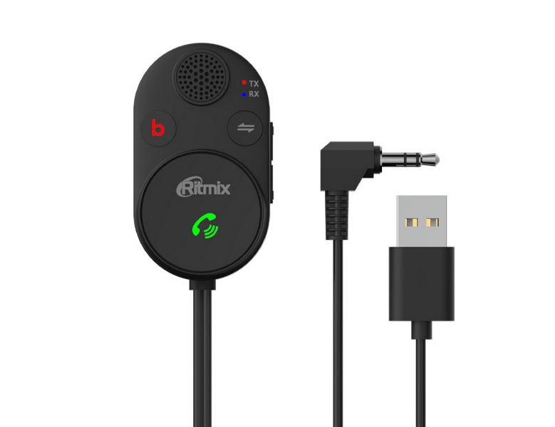 картинка Автомобильный FM-модулятор Ritmix BTR-200 черный BT USB от магазина бытовой техники и электроники «Тантал»