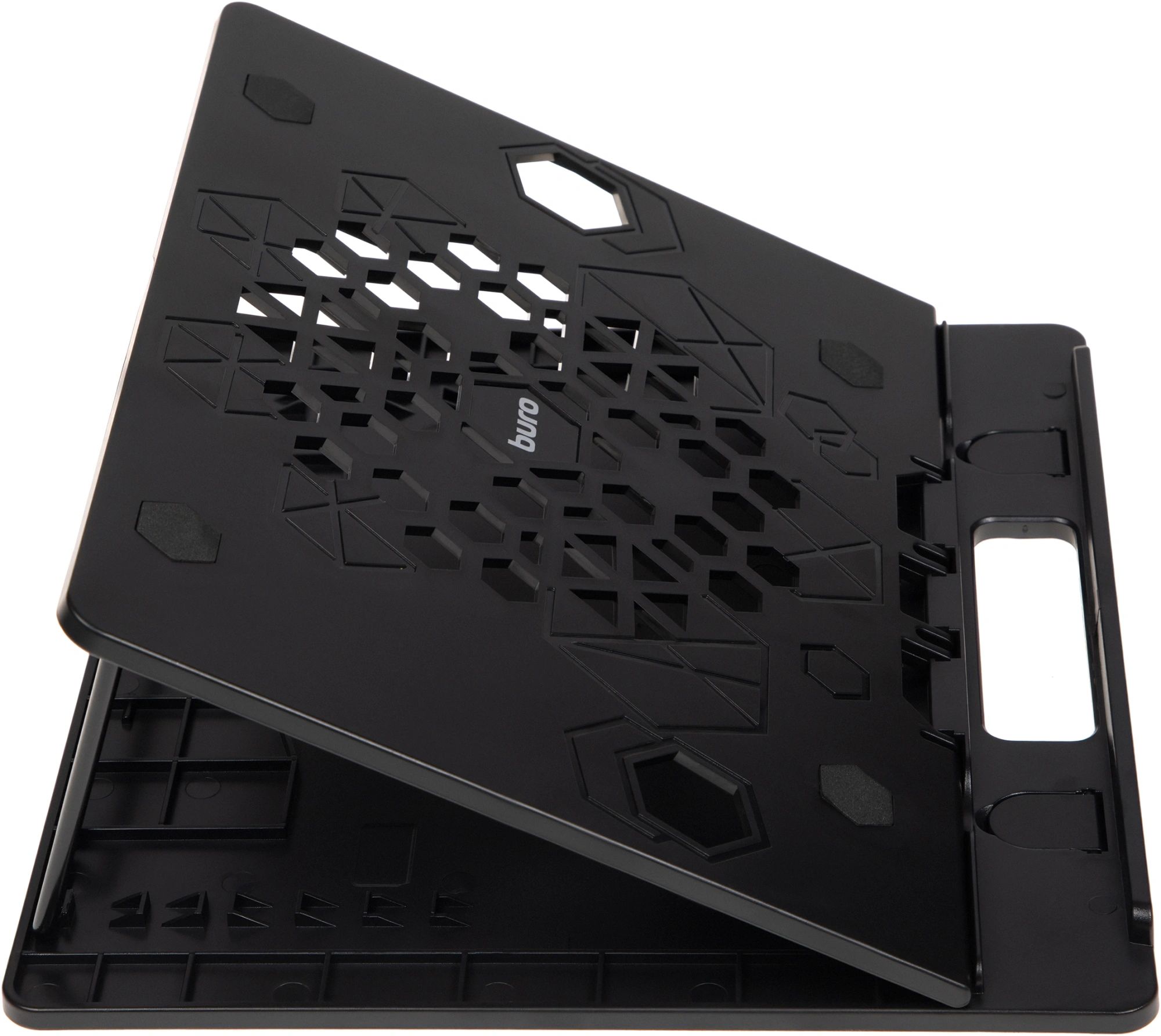 картинка Подставка для ноутбука Buro BU-LS130 15.6" 280x250x15мм 520г металл/пластик черный от магазина бытовой техники и электроники «Тантал»