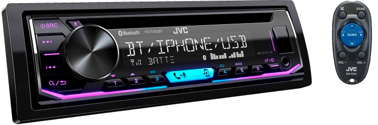 картинка Автомагнитола CD JVC KD-T902BT 1DIN 4x50Вт от магазина бытовой техники и электроники «Тантал»