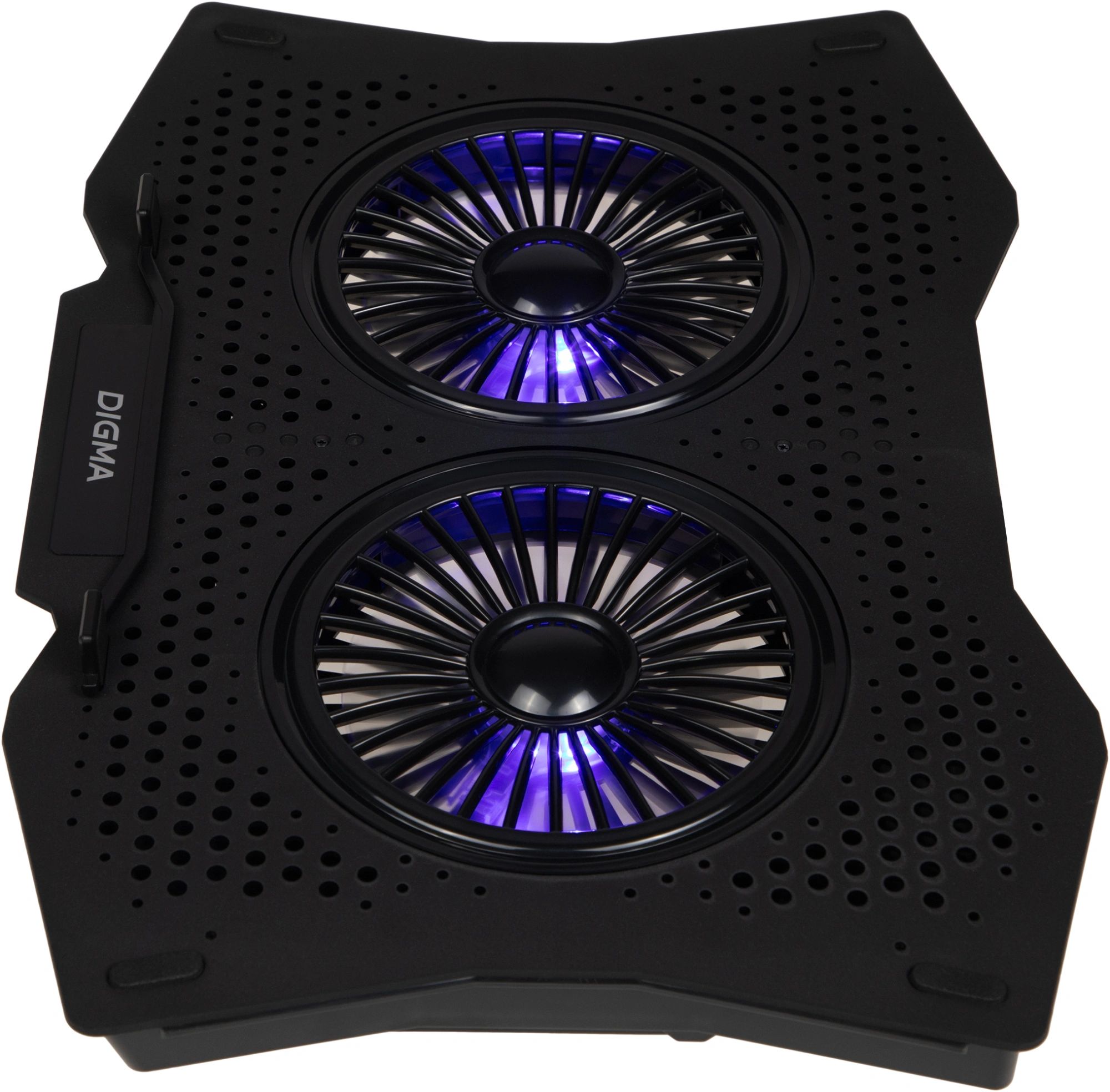 картинка Подставка для ноутбука Digma D-NCP180-2x110 18" 410x280x34мм 20дБ 2xUSB 2x 110ммFAN 700г пластик ABS черный от магазина бытовой техники и электроники «Тантал»
