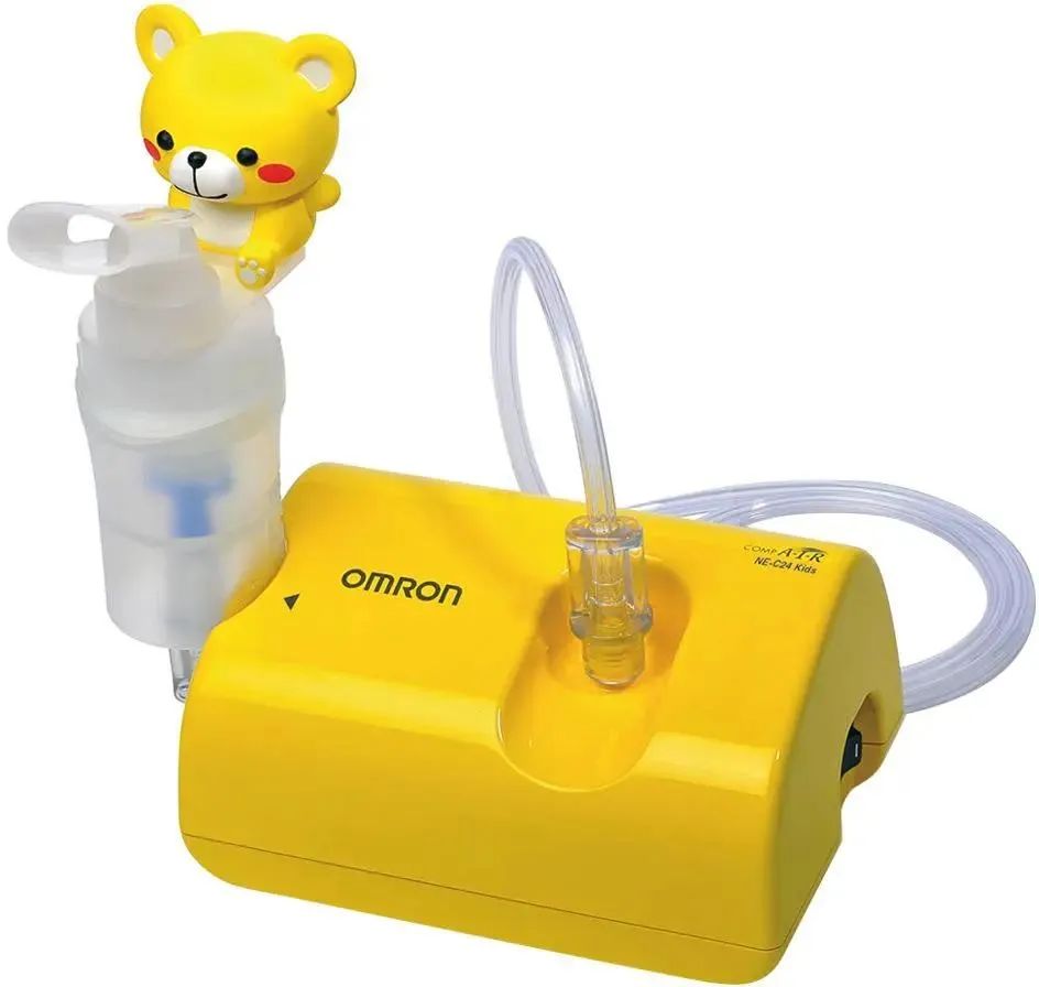 картинка Ингалятор Omron NE-C24 Kids (NE-C801S-KDRU) компрессорный стационарный желтый от магазина бытовой техники и электроники «Тантал»