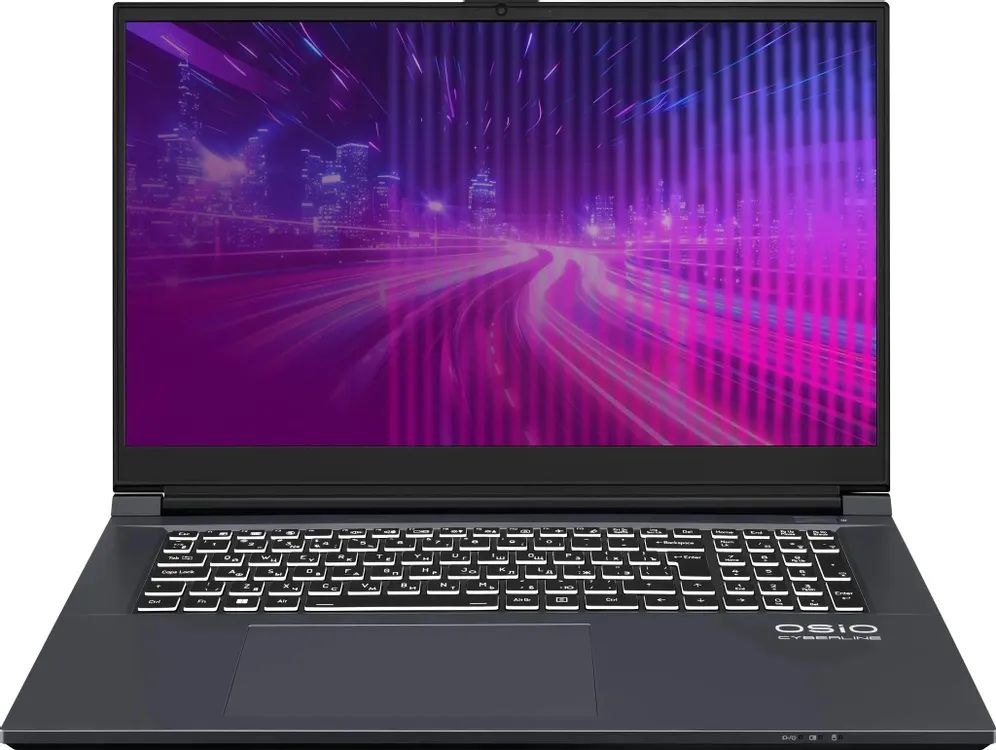 картинка Ноутбук 17.3" CyberLine C170i-002 серый i5-12600H 16GB/512GB RTX4050 6GB noOS (C170i-002) от магазина бытовой техники и электроники «Тантал»