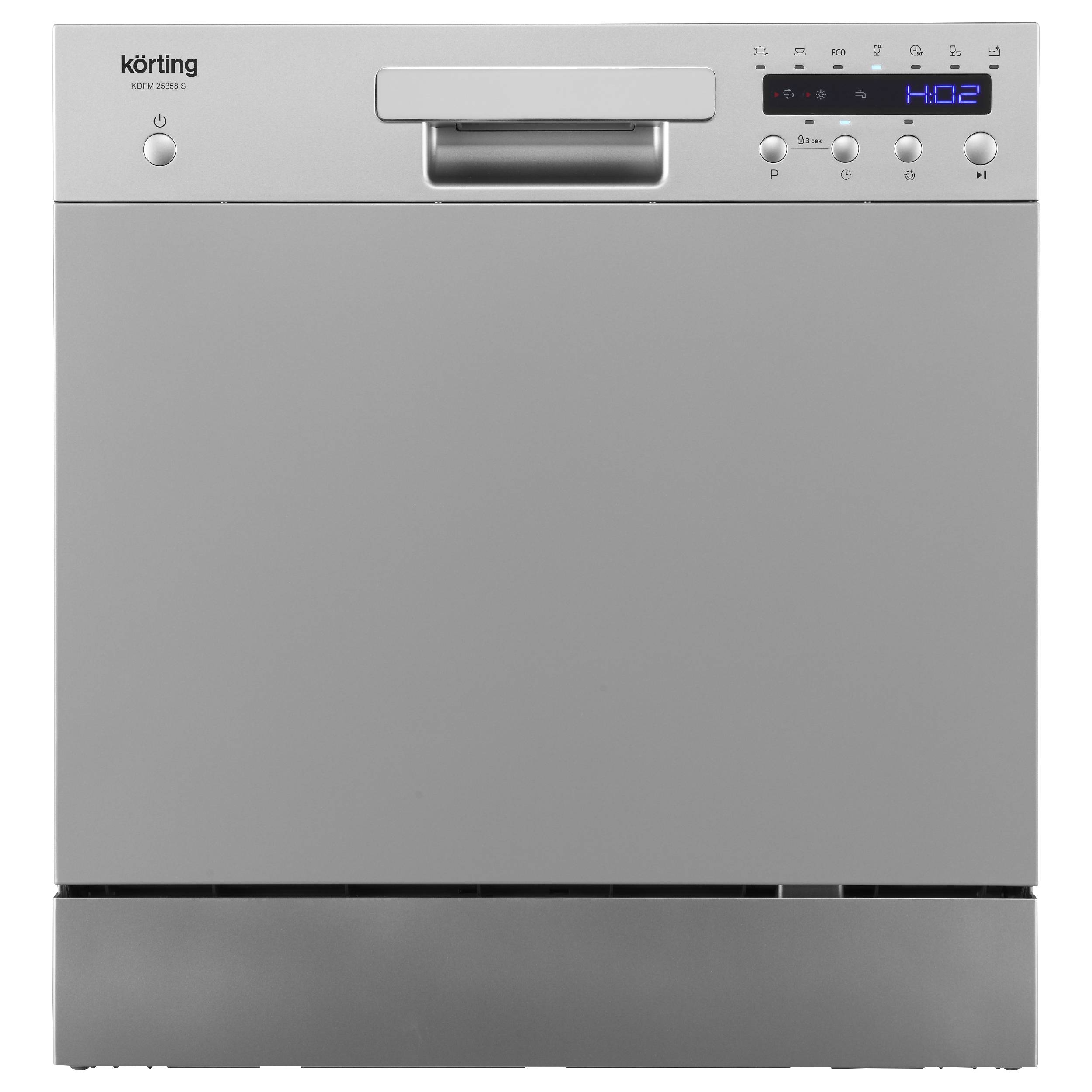 картинка Посудомоечная машина Korting KDFM 25358 S серебристый компл.:8 (компактная) от магазина бытовой техники и электроники «Тантал»