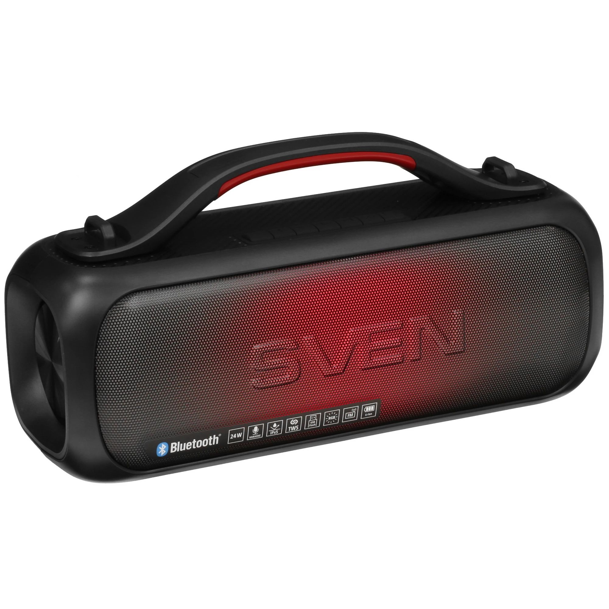 картинка Портативная колонка Sven PS-360 24Вт 2.0 3000mAh черный (SV-021740) от магазина бытовой техники и электроники «Тантал»