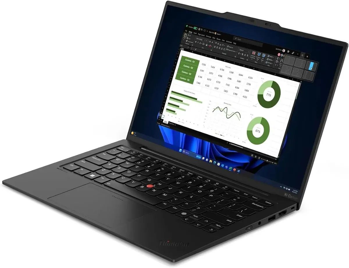 картинка Ноутбук 14" Lenovo ThinkPad X1 Carbon G12 черный Touch Core Ultra 7-155U 32Gb/512Gb UHDGr W11Pro (21KC00A7US) от магазина бытовой техники и электроники «Тантал»