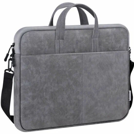 картинка Сумка для ноутбука 15.6" Defender Solid PU искусственная кожа/полиэстр серый от магазина бытовой техники и электроники «Тантал»